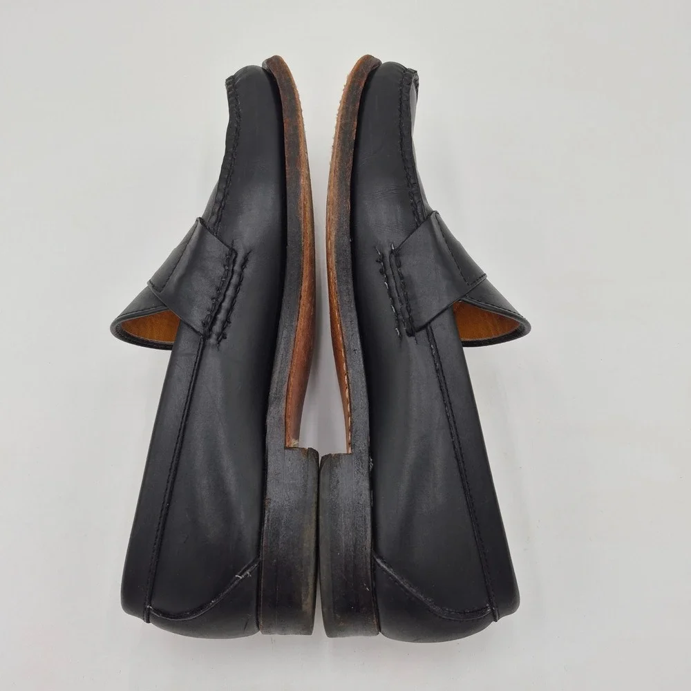 Allen Edmonds Paxton Black Leather Penny Loafers Mens 9.5 C Made in USA 42020